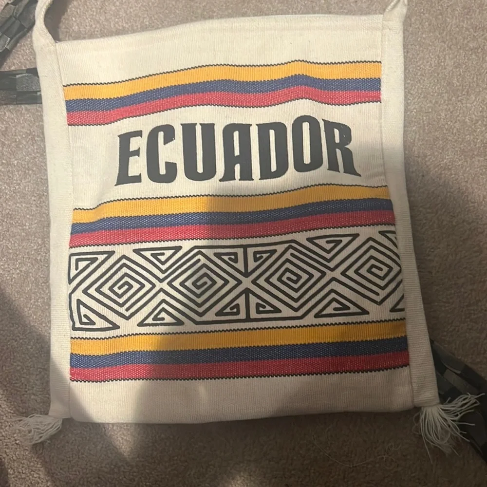 Ecuador 🇪🇨 bag satchel zip blue yellow red
